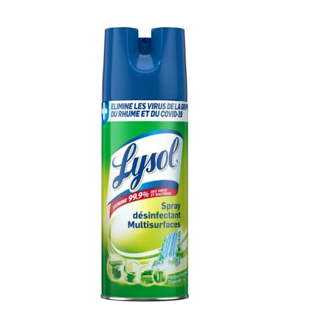 LYSOL - Spray Désinfectant Multi-surfaces Fraicheur Tropicale - 400 ml ...